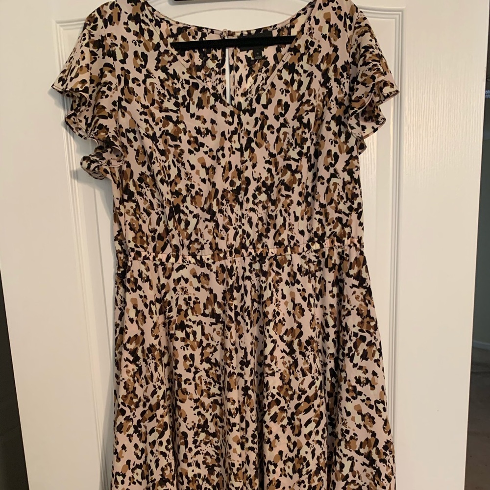 Cute animal print shark hem
